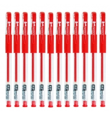 真彩 GP-009 0.5mm 中性筆（紅色 適用真彩GR-009中性筆芯，12支/盒，144支/大盒）