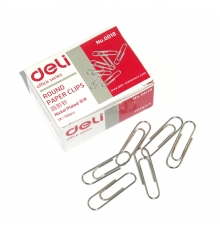 得力(deli) 0018 銀色回形針 29mm（100枚/盒，10盒/條）