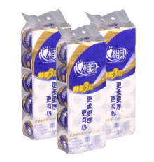 心相印卷紙?zhí)厝崛龑訜o香型 BT910（140g/卷，10卷/提，50卷/件）按提售
