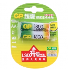 超霸鎳氫充電電池（5號，1800毫安/節(jié)，2節(jié)/卡）按卡售