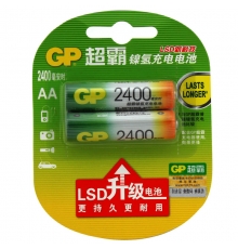 超霸鎳氫充電電池（5號，2400毫安/節(jié)，2節(jié)/卡）按卡售