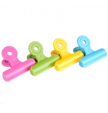 得力(deli)塑料彩色票夾 64mm 3# 9503（5只/袋，25只/盒）按袋售