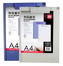 得力（deli）A4 塑料板夾 9253（規(guī)格：322*235mm；12只/盒）