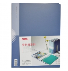 得力(deli) 5060 無襯紙資料冊 A4 60頁 藍色（12本/箱）