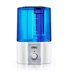 得力（deli）0761 加濕器 超聲波加濕器 帶負氧離子 2.5L