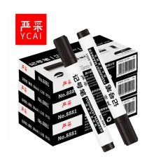 嚴(yán)采（ycai) / (得力）8881記號(hào)筆黑色（12支/盒）